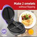 Electric Mini Omelet Maker Non-Stick Frittata Maker Omelette Maker Stainless Steel