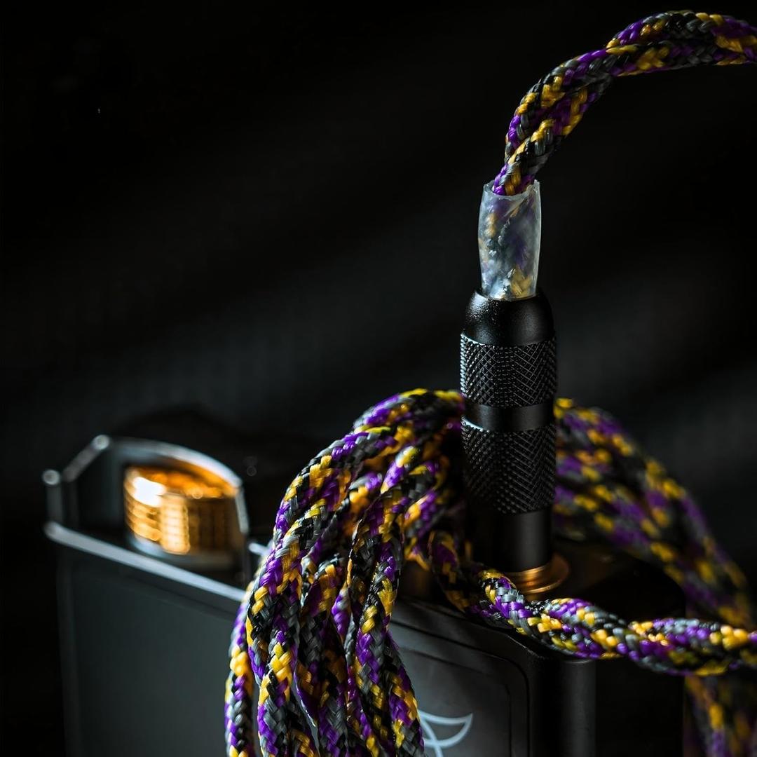 Yongse 1947 Single Crystal Copper Silver Plated Headphone Cable - 5N-0CC Copper Litz Upgrade Cable, Custom Length, Professional Audiophile Design (3.5mm QDC)