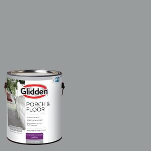 7 x Glidden Grab-N-Go Porch and Floor Interior/Exterior Paint, 1 Gallon, Satin, Light Gray, 128 Fl Oz (Pack of 1)