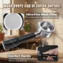 54mm Bottomless Portafilter Fit Breville Barista Express Machines BES870XL 880BSS 878BSS 840XL 500BSS 450BSS BES500,3 Ears Espresso Portafilter with 18g Basket