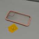 Miracase Glass Series Designed for iPhone 15 Plus Case 6.7',Full-Body Military Drop Proof 15 Plus Phone Case Cover with Built-in 9H Tempered Glass Screen Protector,Pink