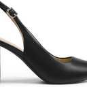 DREAM PAIRS Women's Sling back Heels Chunky Block Heels Pointed Toe Closed Toe Pumps Comfortable Work Office Business Shoes, 9