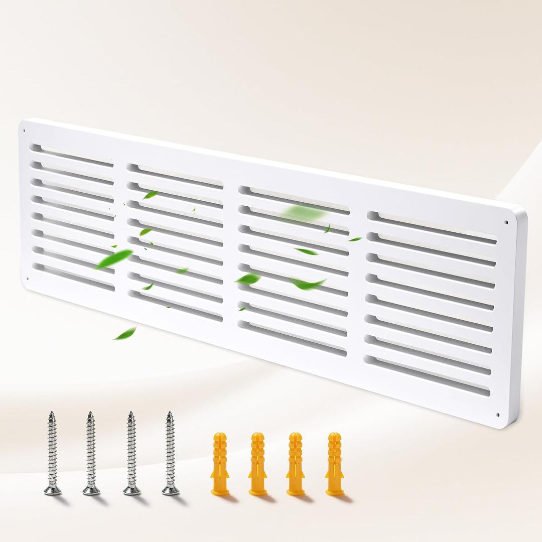 Return Air Grille Cover 32“ x 8.5” (Fits 30 x 6 Duct Opening), Durable MDF