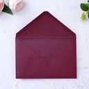 PONATIA 50 Pack A4 Envelopes, 4.25 x 6.12'' Shimmer Sparkle Burgundy Envelope Perfect for Gift Cards, Wedding Details Cards, Thank You Cards and any 4x6" Inner Sheets