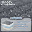 Waterproof Dog Blanket, Non-Slip Soft Pet Bed Cover, Couch Cover for Dogs Washable, Protects Sofa, Furniture, Crate, Car, Tear Resistant Leakproof Pet Blanket (30x53 Inch, Dark Grey)