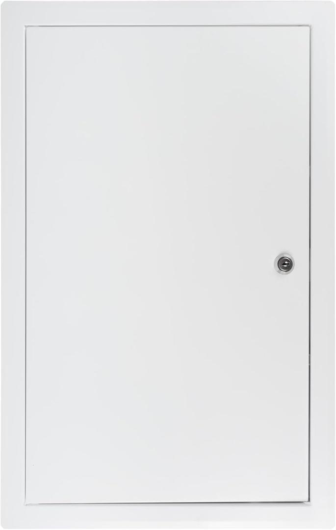 Vent Systems Lockable Access Panel for Drywall 12 x 20 Inch - Wall Hole Cover - Metal Access Door with Key - Plumbing Access Panel for Drywall - Service Shaft Crawl Space Door - Ceiling Access Panel