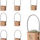 NITHECON 40pcs Thank You Succulents Wraps [NOT Include Plants and Pots]-[Fits 2 Inch Pots] Gift Bags Decoration Sleeve Succulent Tags for Wedding Baby Shower Favors Ideas,Kraft Paper