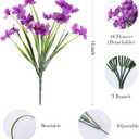 AGIRL 24 Bundles Artificial Flowers for Outdoor,No Fade Fake Plastic Flowers Faux Plants for Decoration Hanging Planters Indoor Outside Garden Porch Window Box Home Wedding Farmhouse