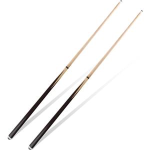 JEPNJPU 20 OZ Pool Cue Sticks 36inch 42inch 48inch 58inch Set of 2 or 4, Billiard Cue Sticks with 13mm Leather Tip for Beginners, Adults(2-Piece，14 OZ to 20 OZ)