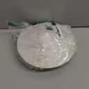 PATIKIL 4" Chimney Cap, Roof Vent Cap Cowl Rain Cover PVC Round Chimney Mushroom Shaped Air Vent Cover for Fireplace Exhaust Exterior Stove Pipe, White