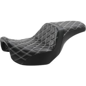 XMT-MOTO Driver Passenger Two-Up Seat Fit For Harley Dyna Wide Glide Fat Bob FXD/FXDWG 2006-2017,FLD 2012-2016
