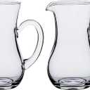 2pcs Glass Creamer Pitcher Sauce Serving Pitcher Milk Creamer Jug,300ml