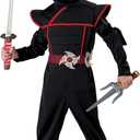 California Costumes Toddler Stealth Ninja Costume Medium (3T-4T) (Black/Red)