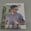 Xmenha Single Bluetooth Phone Earpiece Earbud One Ear Piece Open Ear Bud Air Bone Conduction Earbud Earless Out of Ear Headphones Bluetooth Wireless Headsets with Microphone Earhook for Work