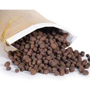 D'vine Dev Ceramic Planter Filler Balls 3qt, Expanded Porous Clay Pebbles Beads for Hydroponic, Gardening, Orchids, 97-F-1