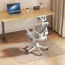 Delamu Office Chair Mat for Hardwood Floor, 30"48" Office Computer Desk Chair Mat, Clear PVC Heavy Duty Floor Protector Mats for Rolling Chairs, Only for Hard Floor (30"48" Rectangular), 30" x 48" Rectangle