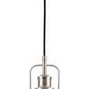 Zlepmlla Modern Glass Pendant LightFarmhouse Industrial Light Fixture with Adjustable Cord, Seeded Glass Shade, Hanging Lights for Kitchen Island,Hallway, Dinning Room (Silver)