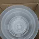 Clear Nursery Pots with Drainage, 10 Pack Transparent Plastic Orchid Planters, 6 Sizes Plant Pots 9.5/8.5/7/6/4.7/4 Inch with 10 Plant Labels for Seedlings, Succulents, Indoor/Outdoor Repotting