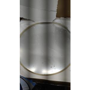 Round Golden Bathroom Mirror
