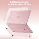 Case Compatible with MacBook Neo 13 inch 2026 (Model A3404), Scratch Resistant Protective Hard Shell Cover, Crystal Blush