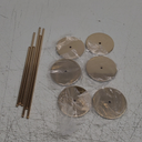 Set of 6 Pink Gold Candlestick Holders Pink Gold Candle Holder Taper Candle Holders Candle Holders Decorative Candlestick Holder for Home Decor, Wedding, Dinning, Party, Anniversary (Gold)