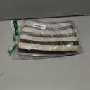 Black and White Striped Outdoor Rug 24'' x 51''Farmhouse Front Porch Mat Hand-Woven Machine Washable Layered Door Mats for Entryway/Bedroom