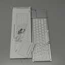 SODI Foldable Keyboard with Touchpad, Portable Wireless Keyboard for Mac with Stand Holder and PU Leather Cover, Rechargeable Pocket Folding Key Board for iPad, iPhone, Mac iOS Tablets & Laptop