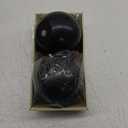 Zest Candle 2-Piece Ball Candles, 4-Inch, Black