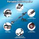 Drill Propeller with Mount Kit, Handle & Installation Guide, Clamp-49-1/4"