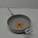 T-fal Refresh Ceramic Nonstick Saute Pan with Lid 5 Qt, Made without PFOA and PTFE, Oven and Broiler Safe up to 350°F Cookware, Frying Pan, Stay-Cool Handle, Skillet Pots and Pans, Moon Grey