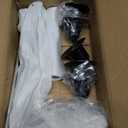 Black Candelabra Candle Holders for Pillar Candles 10.6 inch Tall, 5 Candle Candlestick Holder for 1/2-1 inch Taper Candles Halloween Candelabra Decoration Easy Assembly (Black)