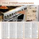 Dg44-01006b Dual Infinite Switch Compatible With Samsung Range, Replaces Per001-12d Stove Switch For Samsung, Dg44-01006b Infinite Switch Replacement For Samsung, Fix Heating Problems, Restore Control