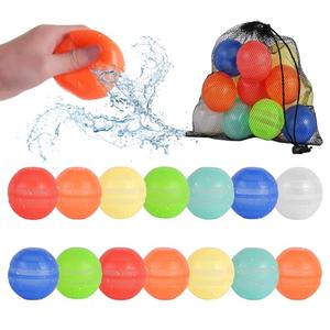 TBWIND 12PCS Reusable Water Balloons for Kids – Upgrade Quick Fill Refillable Water Balloon with Mesh Bag, Silicone Summer Pool Water Toys for Boys & Girls Ages 3-12, Outdoor Beach Party Game Supplies
