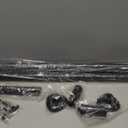 Treije Tension Rod 51-145Inch, Extra Long Curtain Rod No Drilling for Window or Bathroom, Outdoor Curtain Rods for Patio, Easy to Install, Non Slip, Rod Diameter 1.26 Inches-Black