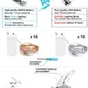 20 Pack Fairy Lights Battery Operated 3.3ft 20 LED Mini String Lights Copper Wire Twinkle Lights for Mason Jars Festivals Wedding Christmas Party Centerpiece Table Decorations, Warm White & Cool White