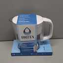 Brita Small 6 Cup Denali Water Filter Pitcher with 1 Brita Standard Filter, Made Without BPA, Bright White