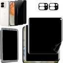 Ferilinso 2 Pack Privacy Screen Protector for Google Pixel 9 Pro Fold [Phone Case Friendly], Inside Anti-Spy Film with 2 Pack Front Tempered Glass + Camera Lens Protector Accessories