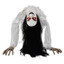 Haunted Hill Farm 3.0-Ft. Life-Size Animatronic Possessed Woman