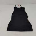 PUMIEY Women's Slip Maxi Dress Sexy Ribbed Bodycon Dresses Long Dress (Jet Black) 