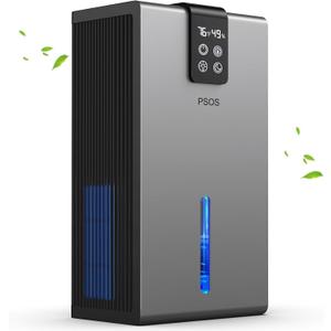 Dehumidifier, Dehumidifier for home, 120 OZ Water Tank (1000 sq.ft)Digital Display, Auto Shut Off, Sleep Modes, Gray
