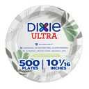 Dixie Ultra 10 Inch Heavy-Weight Paper Plates By GP PRO, Pathways Botanical Design, 500 Count (125 Disposable Plates Per Pack, 4 Packs Per Case), SXP10PATH