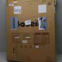 BABELIO 26-28.5 Inch Narrow Easy Install Baby Gate, 30 Inch Tall Auto-Close Metal Pet Gate for Small Stairs and Doorways, NO Drilling Pressure Mounted, NO Extensions, White