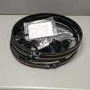 Ultra-Bright 4PCS 15.5" Double Row Pure White Wheel Lights for Truck Car,APP & RF Remote Control Wheel Weel Ring Rim Lighting kit with Strobe Blink Modes,Waterproof IP68,12V,2400 LEDs