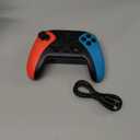 Wireless Switch Controller for Nintendo Switch/Switch 2/Lite/OLED Controller, Switch Controller with a Mouse Touch Feeling on Back Buttons, Extra Switch Pro Controller with Wake-up,Programmable, Turbo Function (Red+Blue)