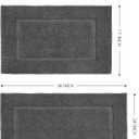 LANE LINEN 2 Piece Bathroom Rugs Sets, Extra Soft Absorbent Premium Mats, Non Slip Shower Mats - 24' x 36'/17' x 24' - Grey
