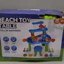 eaacaa Water Table with Chair 3-Tier Sand Water Sensory Table Toys for Toddlers & Kids Ages 3-8, Outdoor Backyard & Beach Play, Ideal Gift for Boys & Girls