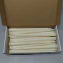 Treela 24 Pcs Flameless Taper Candles Battery Operated Bulk Fake Candles Light LED Candle Sticks Flickering Tapered for Easter Wedding Anniversary Decoration(Basic,11 Inch,Ivory)