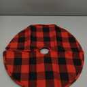 Sattiyrch Buffalo Plaid Christmas Tree Skirt 36 in,Red Black Buffalo Check Christmas Tree Skirt for Holiday Christmas Decorations (36in, Red and Black)