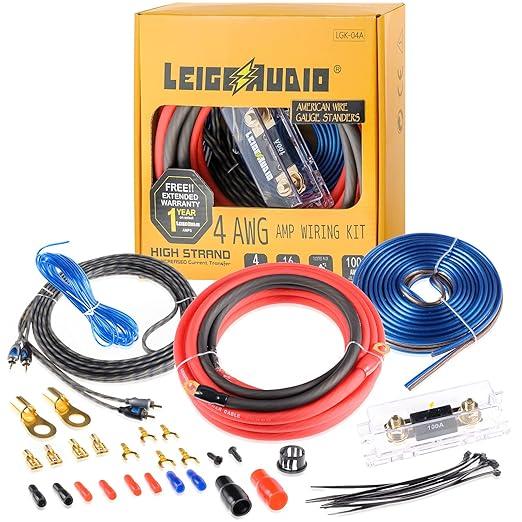 Gauge Amp Installation Wiring Kit - 1500W Car Amplifier Wiring Kit Helps You Make Connections and Brings Power to Your Radio, Subwoofers Speakers