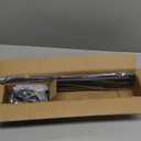 Industrial Curtain Rods for Windows 28 to 48 Inches, Blackout Wrap Around Curtain Rod, for Indoor and Outdoor, 7/8 Inch Diameter, 33 to 45 Inches, Black